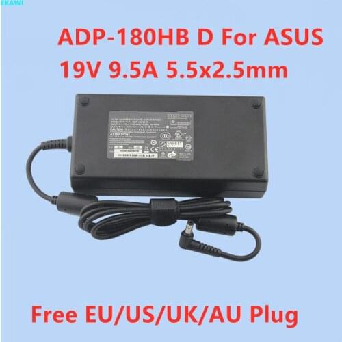 Genuine ADP-180HB D 19V 9.5A 180W 5.5x2.5mm AC Adapter For ASUS G750JX G750JW G70SG G75VX G55VW A4SP Laptop Power Supply Charger
