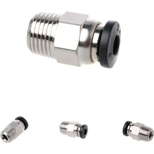 3D Printer V6 J-Head Pneumatic Connector 1.75mm PTFE Tube Quick Coupler Fitting