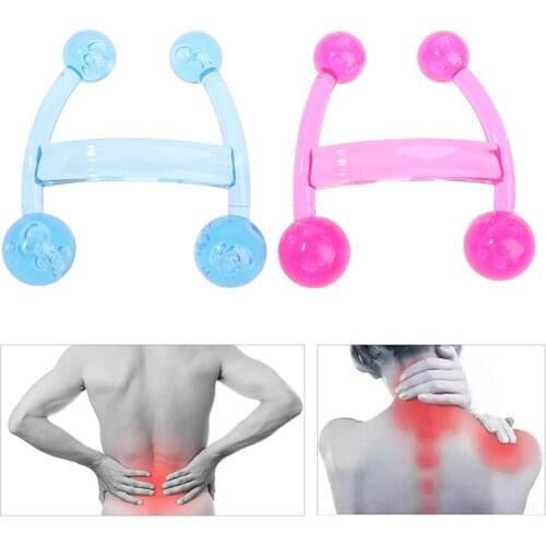 Portable Travel Stimulator Trigger Point Arm Back Relaxation Eliminate Edema Health Mini Body Massager Manual Balance Four Balls