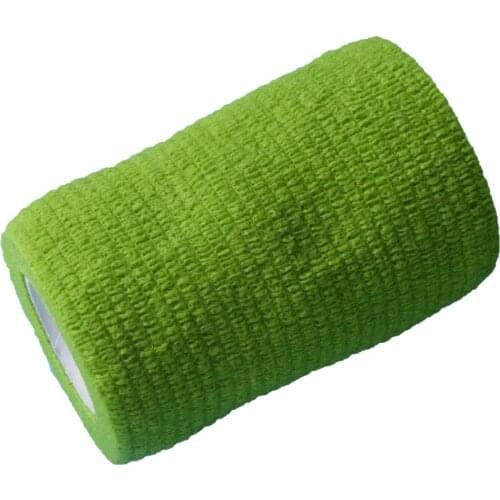 3Pcs Self Adhesive Waterproodf Bandage Wrap Tape 7.5cm*4.5m Elastic Muscle Sports Security Protection Strap Green Color