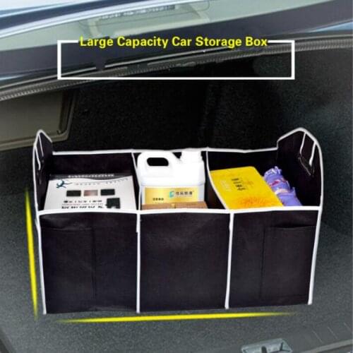 Folding Car Trunk Organizer Storage Bag Non-Woven Fabrics Stowing Tidying Bag Organizer Storage Box Container Car Decoration