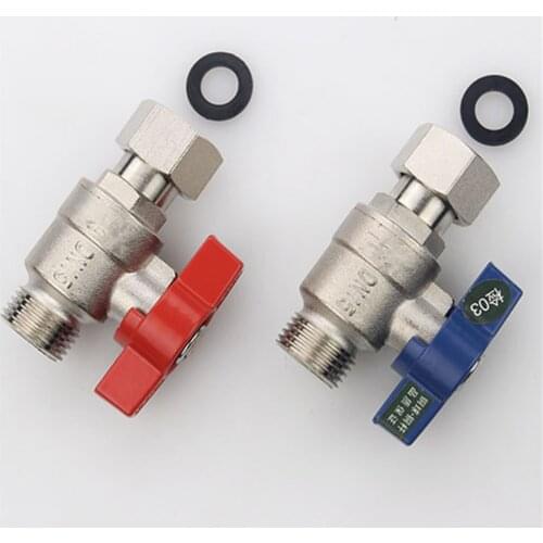 Connection Ball Valve Copper Ball Core Cold And Hot Water 1/2 Through Water Heater Switch Inner And Outer Ball Valve