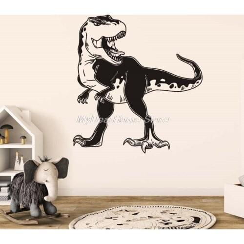 Tyrannosaurus rex Dinosaur World Wall Sticker Vinyl Home Decor Kids Room Boys Childs Gift Decal Mural