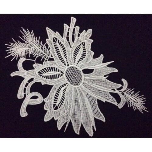 26.5cm*18cm polyester embroidery applique,embroidery hair decoration patches,veil applique,XERY-BQ0922J