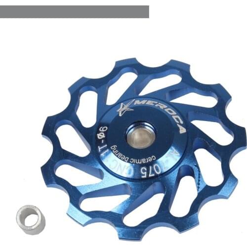 1pcs Meroca 11T 13T Rear Derailleur Guide Wheel Bike Pulley Ceramics Bearing Road Bicycle Roller