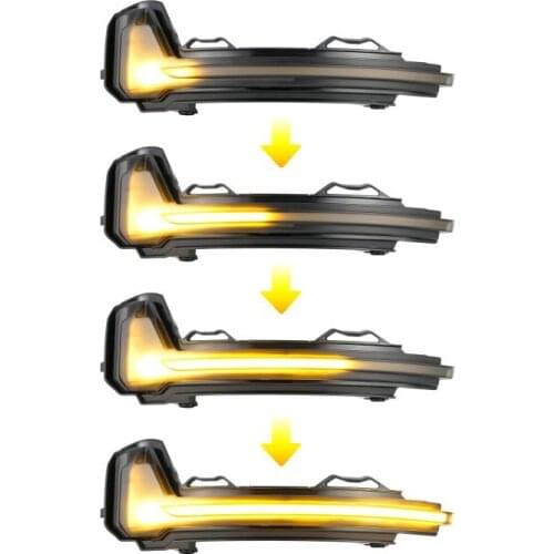 2 pcs Dynamic Steering Signal Led Rear View Mirror Indicating Flash For VW Tiguan MK2 for Touareg MK3 2017-2019 turn signal