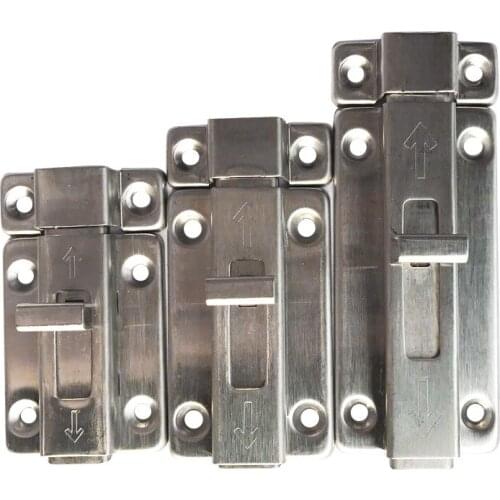 1pc thickened stainless steel bolt door bolt bold thickened core stainless steel door and window bolt anti-theft door bolt lock