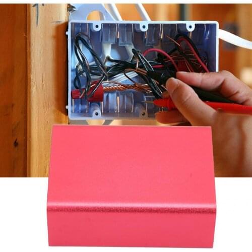 23x44x60mm Circuit Board Instrument Aluminum Cooling Box DIY Electronic Project Enclosure Case Frosted Red