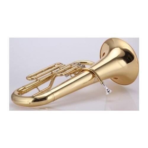 3-key Piston valve Euphonium Gold lacquer Brass Stainless steel Valves