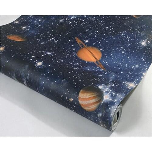 Beibehang 3d wallpaper Vinyl wall Cosmic starry flash wallpaper home interior ceiling zenith wallpaper papier peint mural 3d