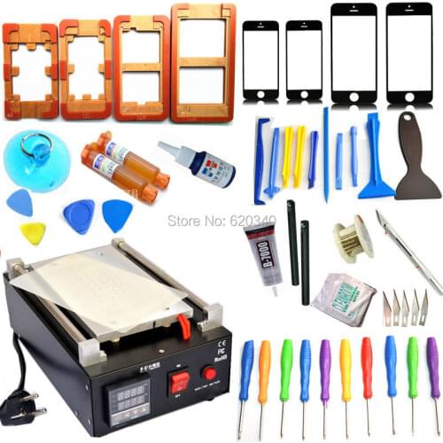 7 inch Mobile phone Built-in Pump Vacuum Metal Body Glass LCD Screen Separator Machine for iPhone 6 Mobile Repair Simple Set