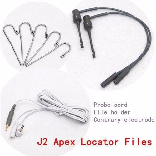 Free shipping Dental Material Endo Apex Locator Root Canal Finder Testing Cord Files fit J2