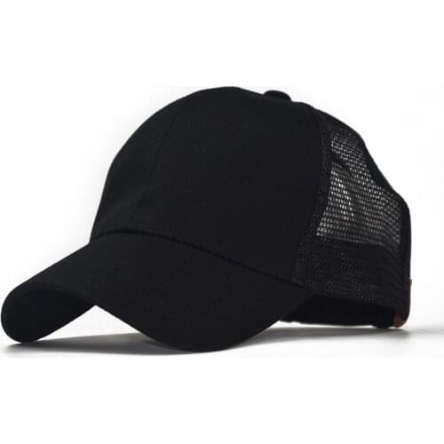 1Pcs Baseball Cap Men Snapback Mesh Caps Women Hats For Men Casual Black Adjustable New Sun Hat Trucker