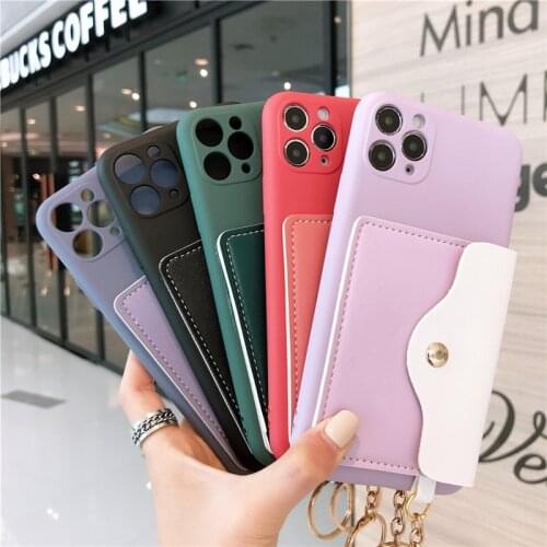 Moskado Wallets Card Slot Phone Case For iPhone 12 Pro Max Mini 11 Pro Max X XR XS 7 8 Plus SE 2020 Soft TPU Silicone Back Cover