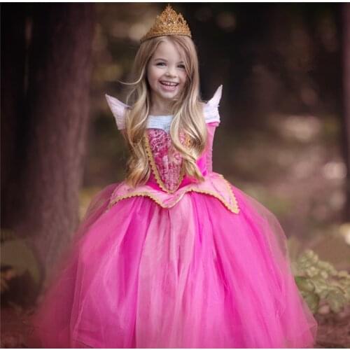 Kids Dresses For Girl Baby Long Party Cosplay Costume Dress Girl Princes Tulle Teen Children Clothing