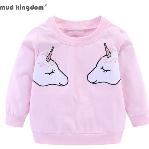 Mudkingdom Toddler Boys Girls Sweatshirts Unicorn Tops for Girls Kids Costume Baby Boy Clothes