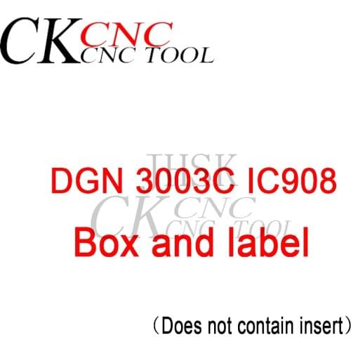 DGN 3003C IC908 grooving insert box and label/Sticker turning tools