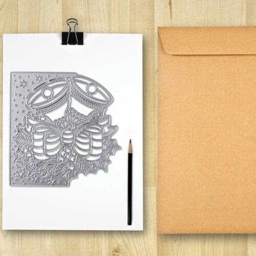 F2TE Christmas Bell Frame Metal Cutting Dies Stencil DIY Scrapbooking Album Paper Card Template Mold Embossing Decorati