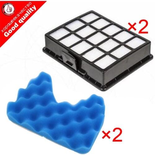 2set Vacuum cleaner filter spare part Kit Filters And Sponge Filter for samsung DJ97-00492A SC6530 SC6520 /40/50/60/70/80/90