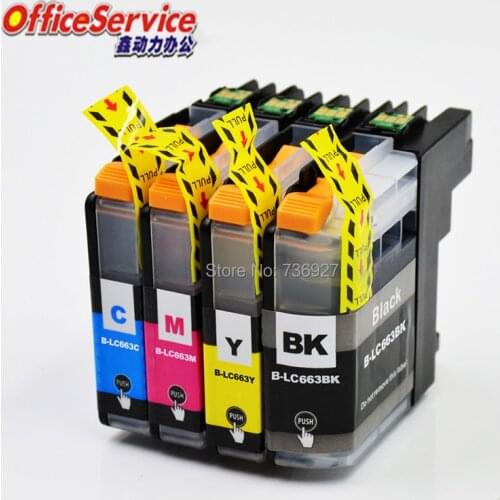 Compatible Ink Cartridge LC663 LC663BK LC663C LC663M LC663Y For Brother MFC-J2320 MFC-J2720 inkjet printer