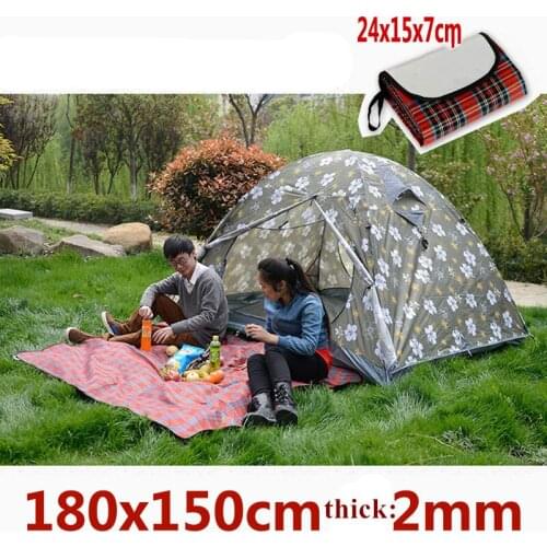 Camping beach picnic mat Moisture pad ultra light portable double children crawling lawn mat padded floor cloth