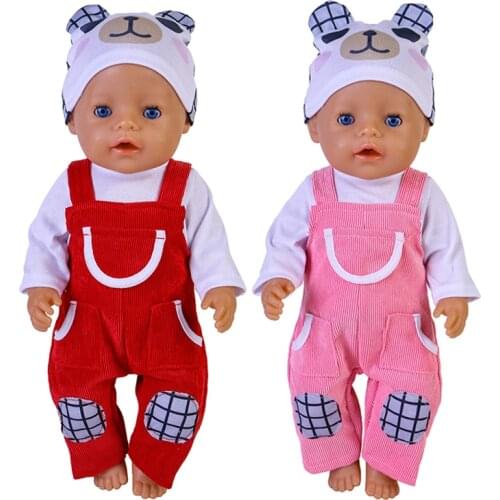 43 cm Doll Clothes Yellow Duck Baby Born Suit Warm Coat+Jumpsuits+Hat for American Girl Doll Clothes Fashion Girl Birthday Gift