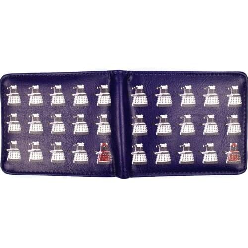 New Arrival Doctor Who Wallet Blue Police Box PU Leather Bi-Fold Wallet With Coin Pocket