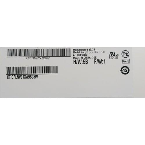 Matrix for Laptop 15.6" LED Display LCD Screen B156HTN03.8 Matte FHD 1920X1080 30Pin Replacement