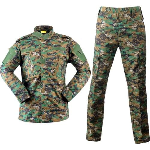 Arm Camouflage Suit Tactical Clothing Digital Woodland (yiwu) Military Uniform for Militaires Tactico Suit