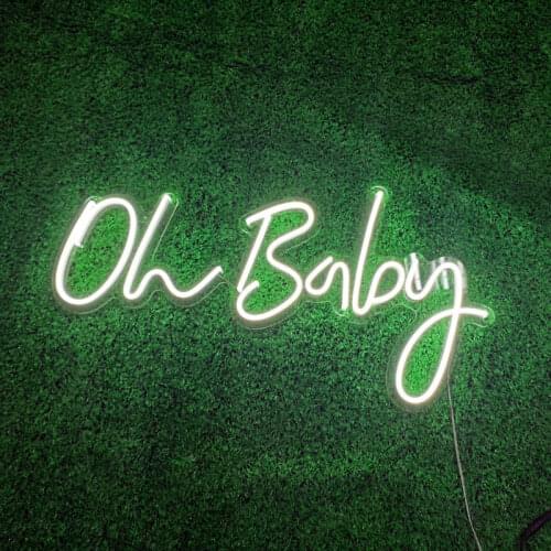 Oh Baby Led neon light sign Led Flex Neon Light Sign Board home Party decoration Wall light gift