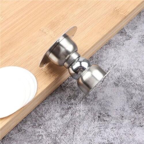 Stainless Steel Strong Magnetic Home Door Stop Stopper Door Suction Catch Holder