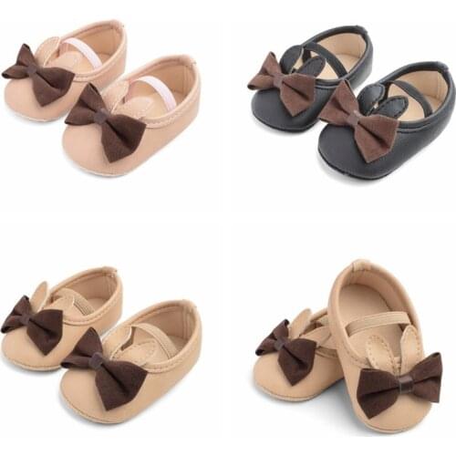 Baby shoes soft bottom anti-slip toddler shoes bowknot baby first walkers classic princess baby shoes infant kids crib shoes