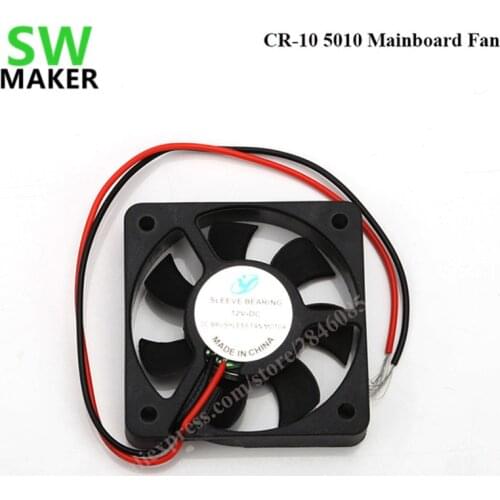 Factory Supply Creality 3D Printer Parts CR-10 5010 Front Mainboard Fan 5010 50x50x10MM 12V DC Cooler Small Cooling Fan