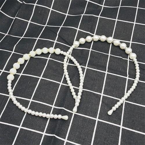 1 Pc Hair Accessories Bezel with Rhinestone Headband Elegant Girls Pearl Princess Hairpins Womens Headbands Hair Band for Women