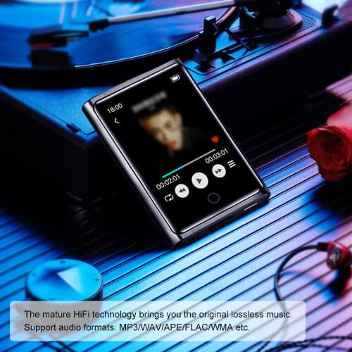 RUIZU M2 Bluetooth MP3 Player Full Touch Screen 8GB 16GB Portable Audio Music Player With FM Radio Recording E-book Video Player