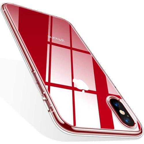 Original Clear Soft Phone Case For Iphone X Xs Max Xr Transparent Silicone Soft Full Back Cover Shell For Iphone 10 2017 2018