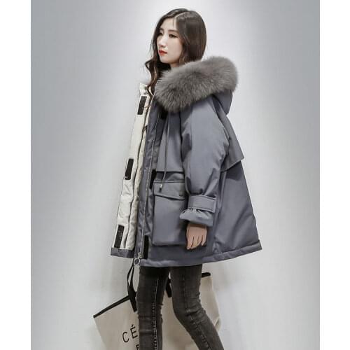 Cotton-Padded Jacket Ins Style Dongdaemun Quilted Cotton Cloth Korean-Style Loose Tooling Cotton-Padded Clothes Womens Fashion