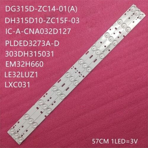 LED Backlight strip 10 lamp For Haier 32 TV DG315D10-ZC14-01(A) 303DG315033 DTW0315LK02-C LE32LUZ1 C32224F-DLED PROSCAN