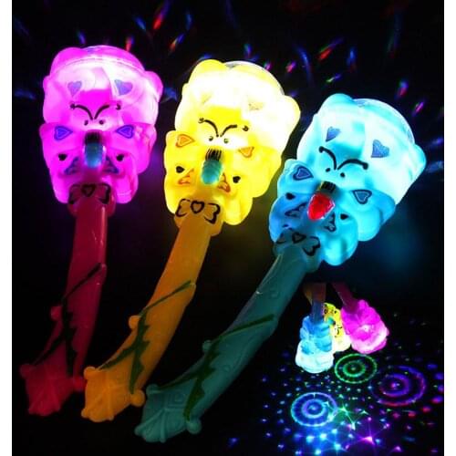 Luminous Stick Magic Projection Wand Rod Flashing Star Light Kids Children Toy