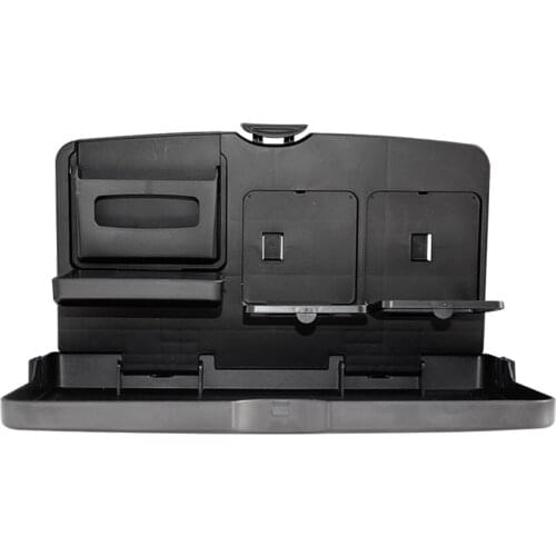 Universal Car Interior Folding Back Seat Table Auto Drink Food Tray Holder Stand Desk Dining Table Water Cup Phone Mount Shelf