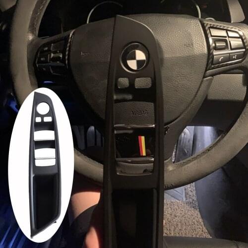 LHD Inner Door Handle For BMW F10 F11 530d 530dx 530i 2011-2013 5 Series Interior Door Panel DriverS Seat Button Switch Frame