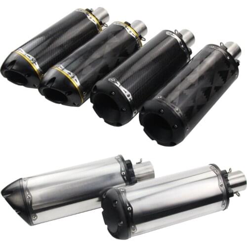 51MM Motorcycle Exhaust Pipe Escape Moto Universale Muffler DB Killer For KTV Benelli trk 502 ZX10R ZX6R R6 R3 R25 Z250 Z400