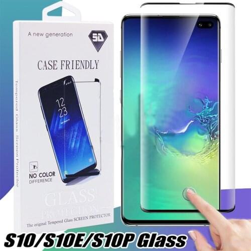 Tempered Glass For Samsung Galaxy S10 5G S9 Note 9 Note8 S8 Plus S7 Edge 3d Curved Case Version Screen Protector