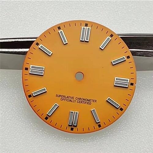 28mm Green Luminous Dial Strong Blue And Green Luminous Surface Nail No Logo Modified Diving Watch for New Log