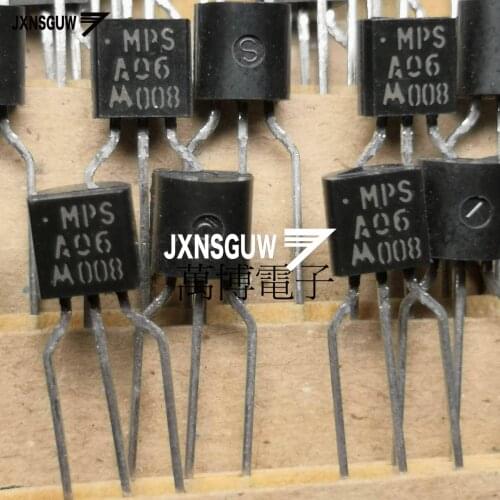 10PCS Original MOT MPSA06 TO-92 Transistor A06 Audio Power Amplifier MPSA06 Transistor Triode Taping