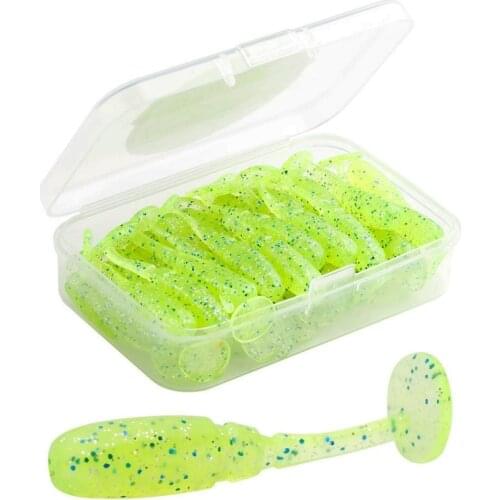 20pcs 35mm 0.68g Mini Root Fishing Soft Bait Artifical Fishing Lures Vivid Fake Lures Outdoor