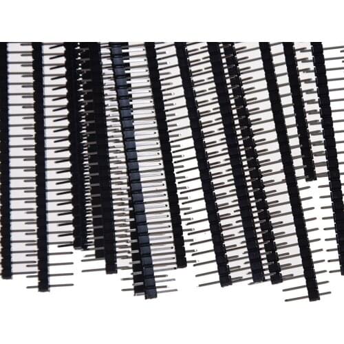 20pcs Single Male Pin Header For Arduin 1x40 Row 2.54 Breakable 40 Pins Connector Strip Board Module Electronic Part Elektronik
