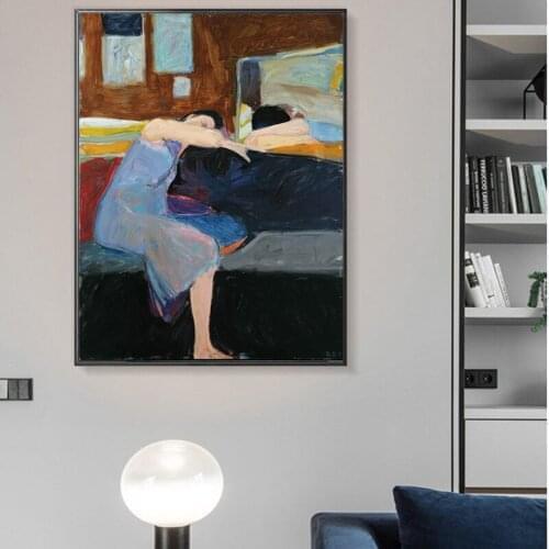 Abstract Portrait Women Paintings Restaurant Wall Prints Living Room Decoration Hallway Art Posters Bedroom Art Print Pictures