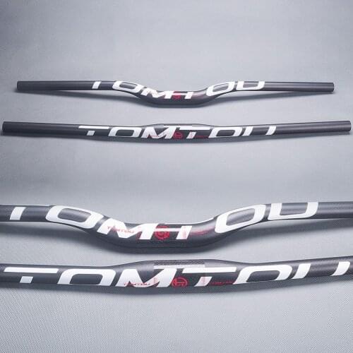 TOMTOU Full 3K Matte Carbon Fiber Mountain Bike Bicycle Handlebar Rise/Flat MTB Handlebar 31.8*600/640/660/680/700/720/740/760mm