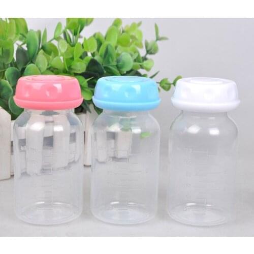 Baby Feeding 125ML PP Solid BPA Bottles Storage Breast Milk Wide Neck Collection